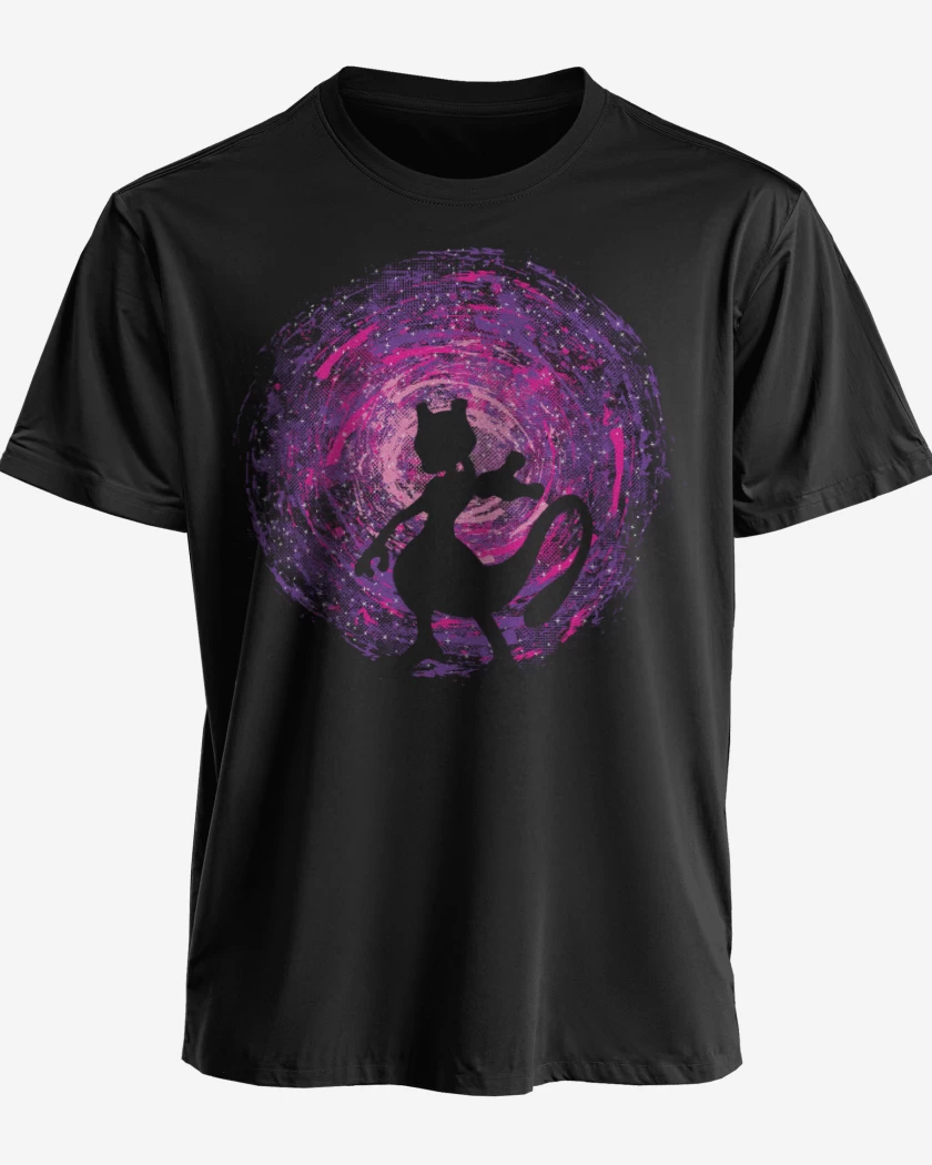 Polera premium Negro de Mewtwo 3