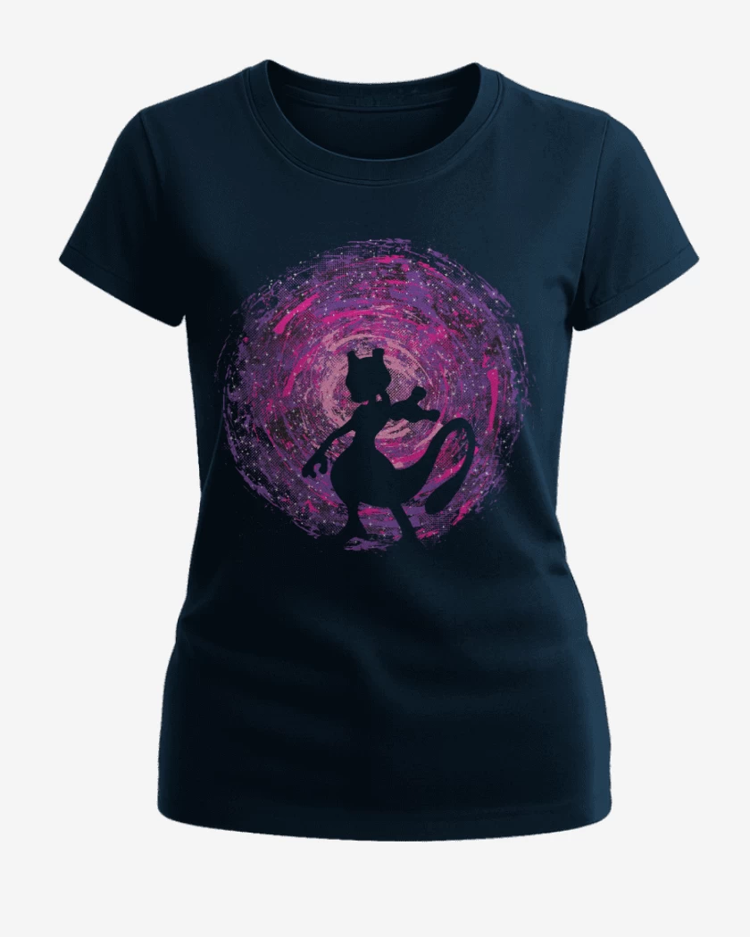 Polera de Mujer Azul Marino de Mewtwo 3