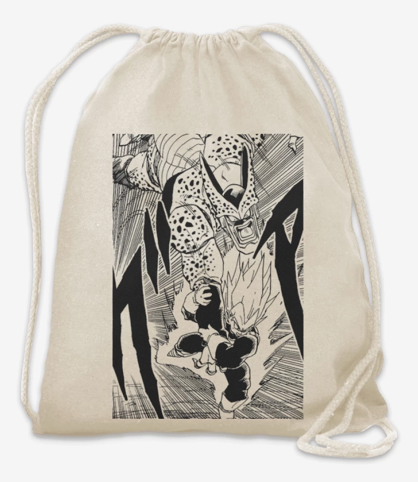 Mochila Blanco de Vegeta vs cell
