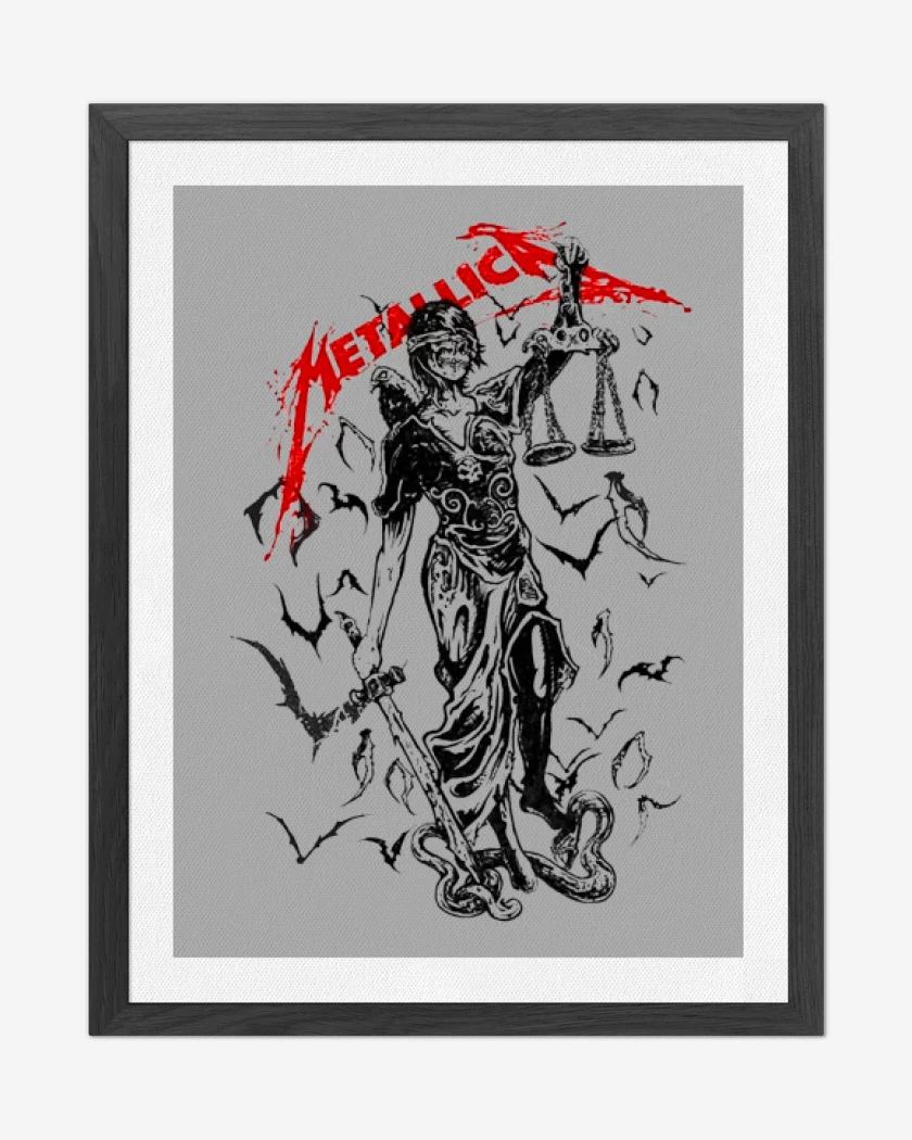 Cuadro decorativo Metallica and justice