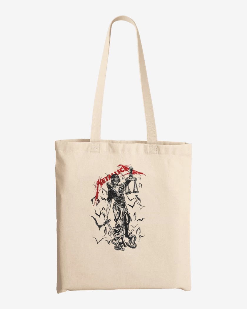 Totebag Metallica and justice