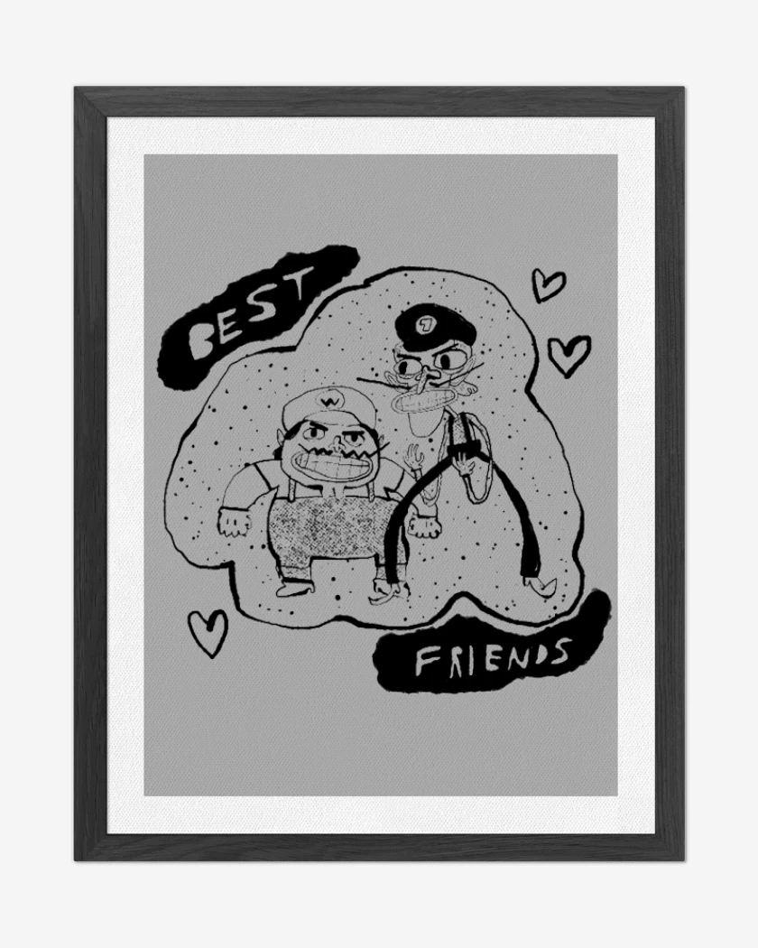 Cuadro decorativo Gris Melange de Best Friends 