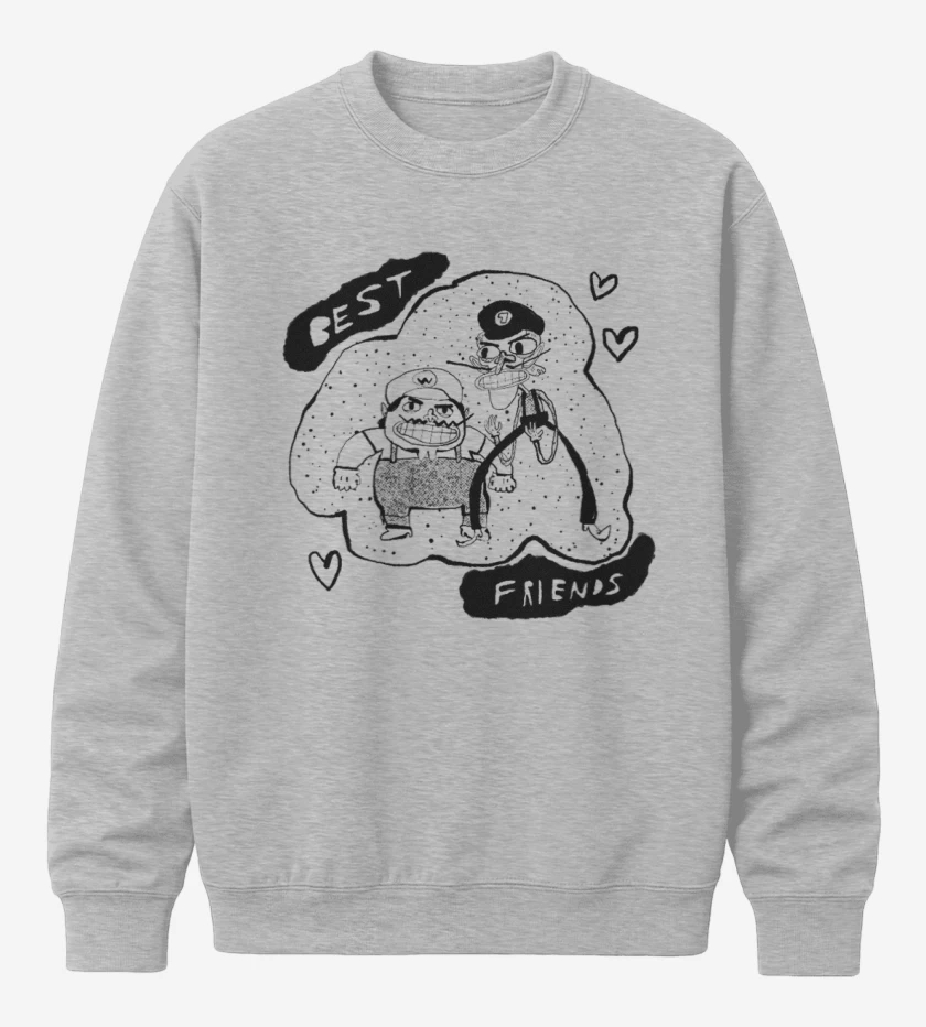 Poleron polo Gris Melange de Best Friends 