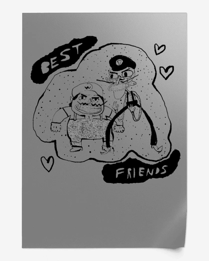 Print Gris Melange de Best Friends 