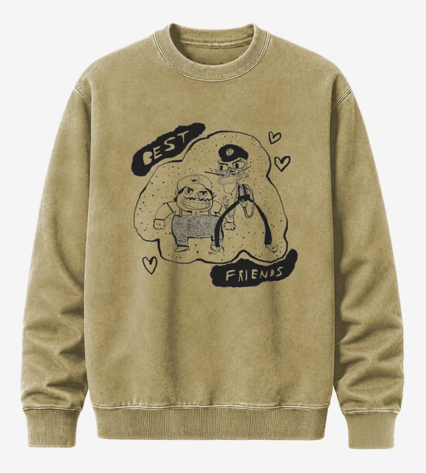 Poleron Polo Acid Wash Beige de Best Friends 
