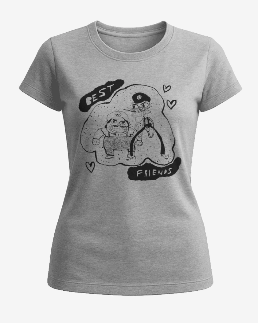 Polera de Mujer Gris Melange de Best Friends 
