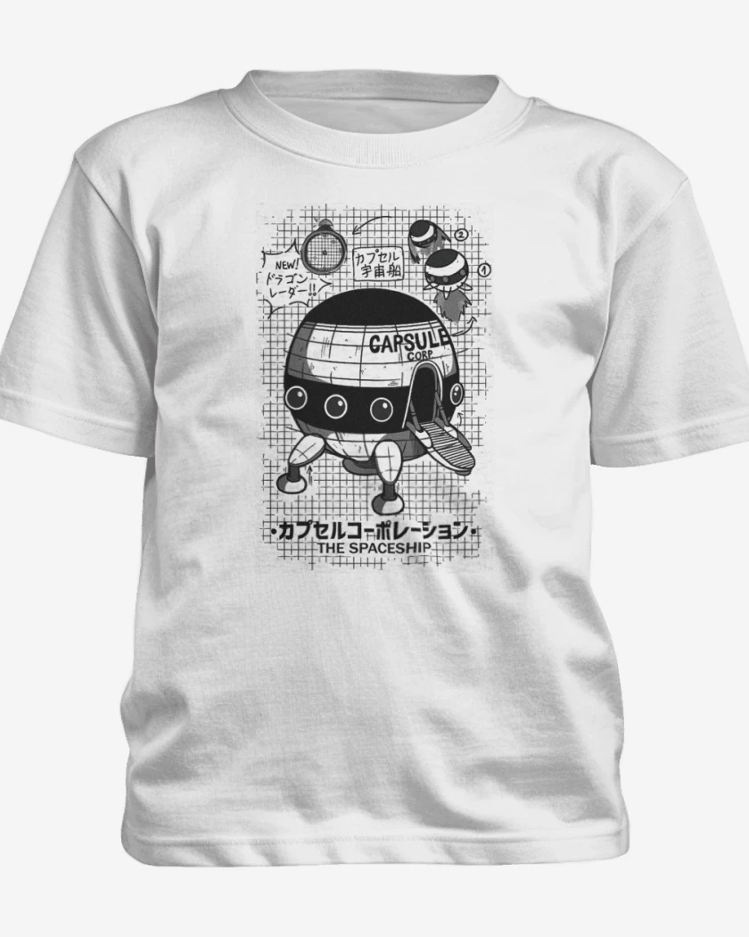 Polera de niño Blanco de Nave espacial capsule