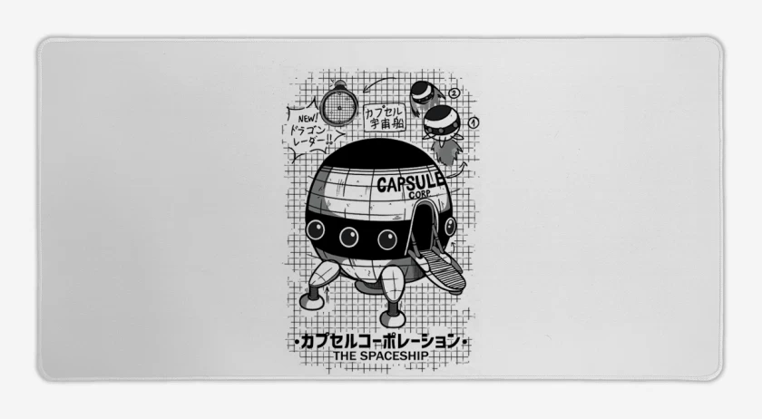 Mouse pad Gamer Blanco de Nave espacial capsule