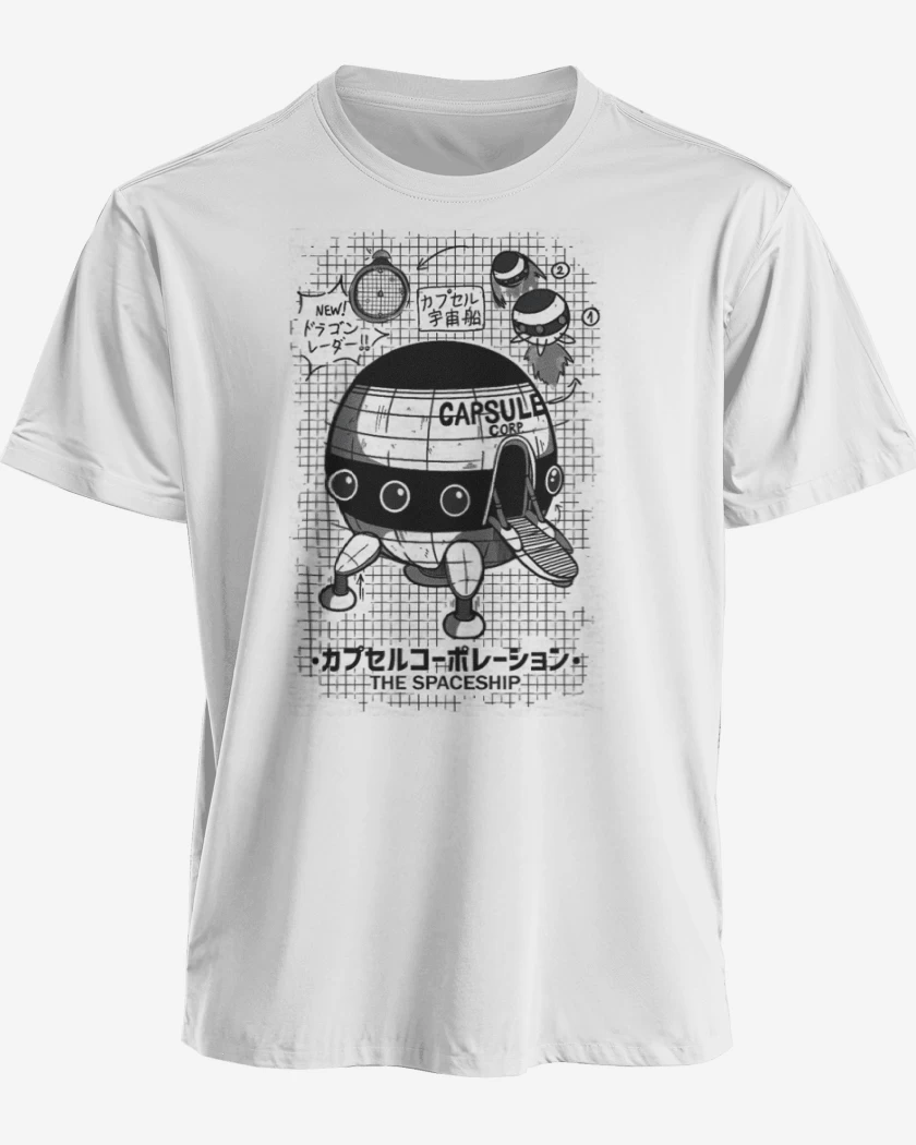 Polera premium Blanco de Nave espacial capsule