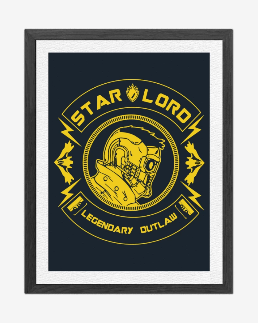 Cuadro decorativo Star Lord - Legendary Outlaw