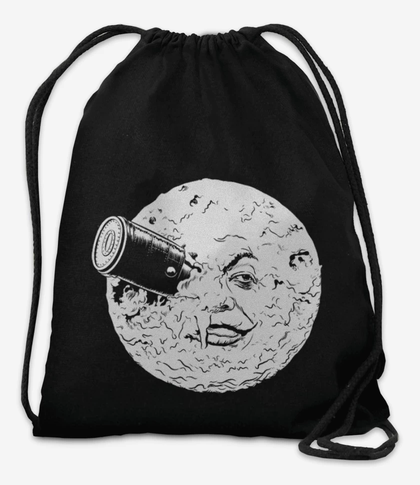 Mochila Negro de Viaje a la luna