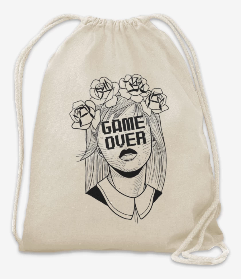 Mochila Blanco de Game over 2
