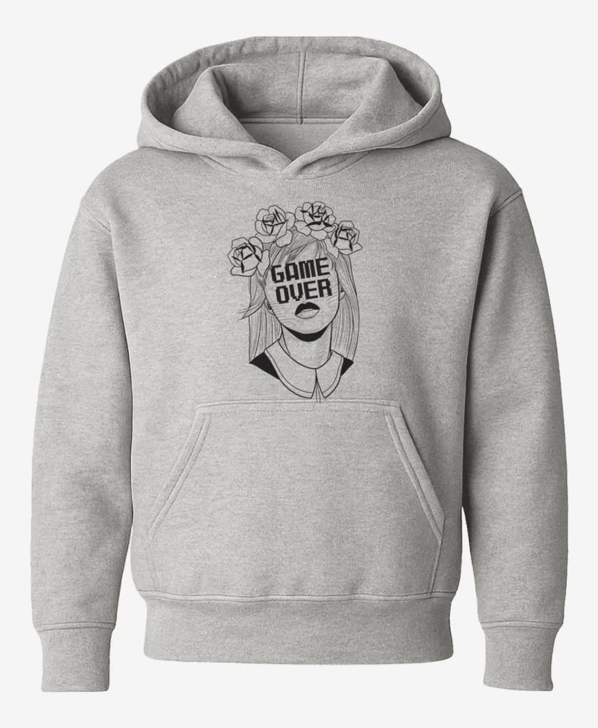 Poleron de niño Gris Melange de Game over 2