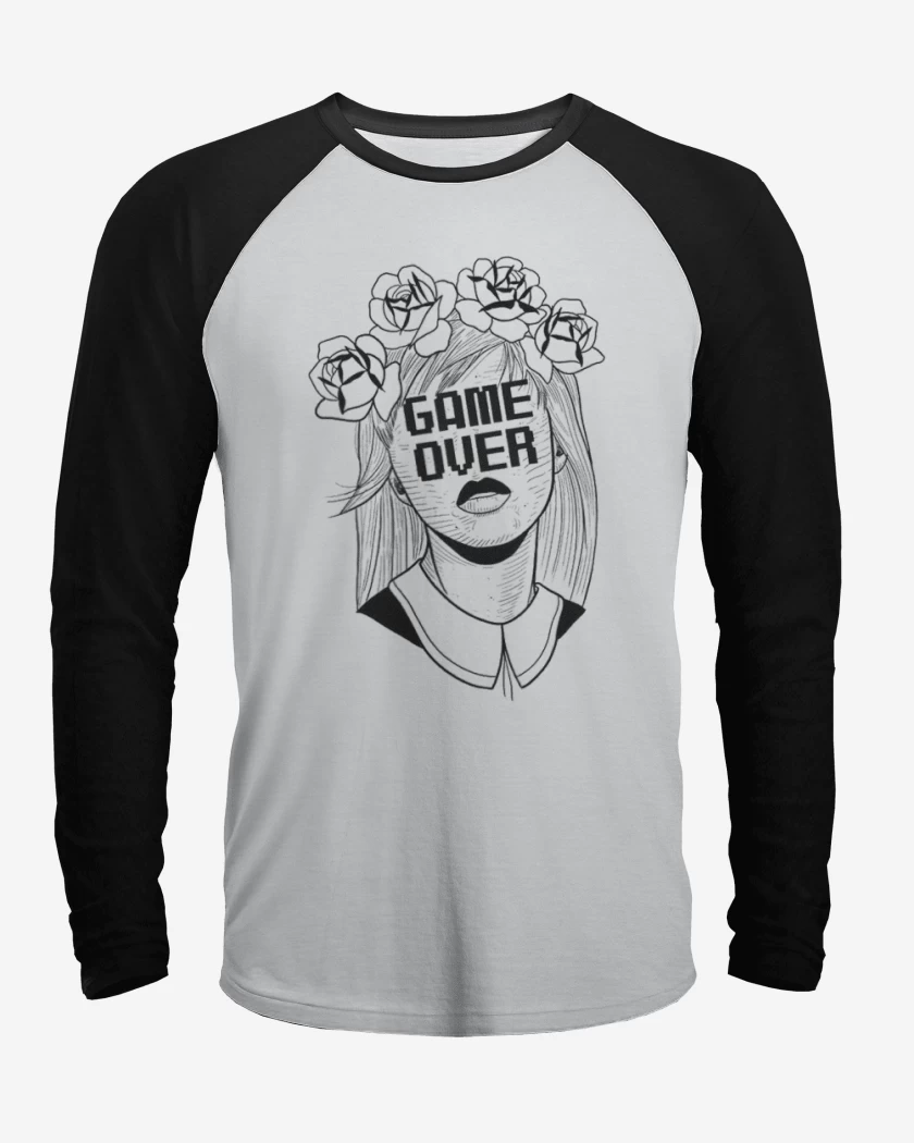 Polera Raglan Game over 2