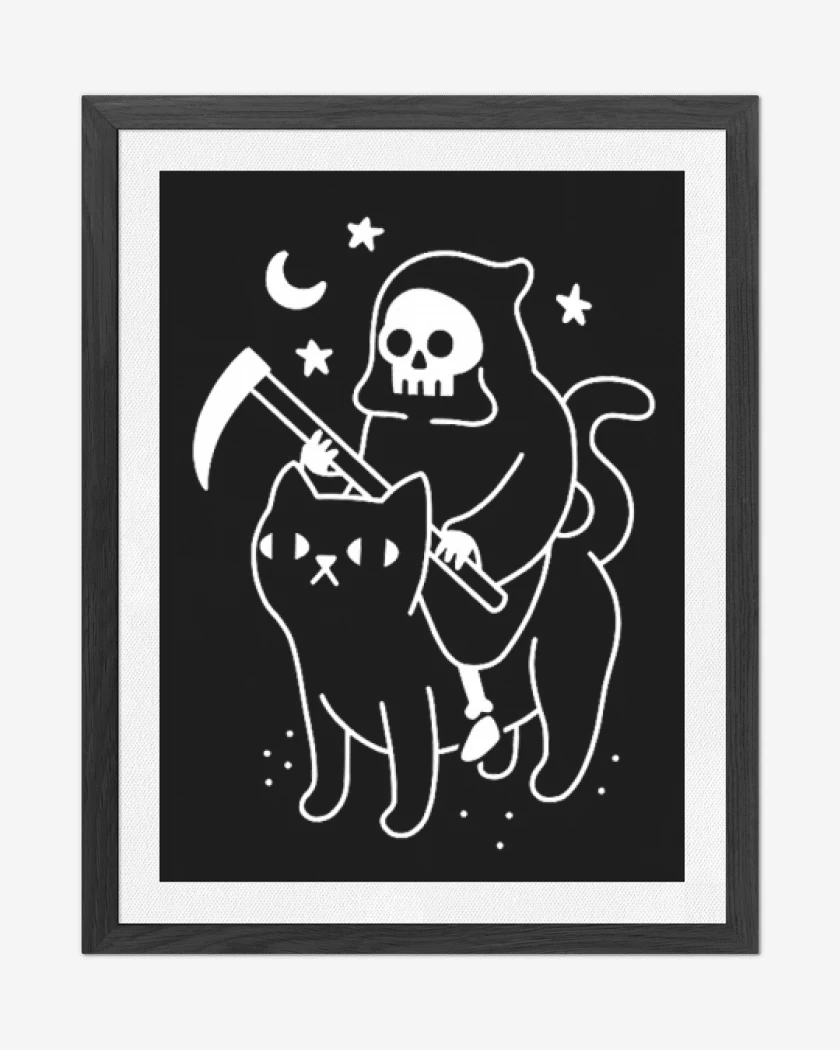 Cuadro decorativo Gatito de la muerte
