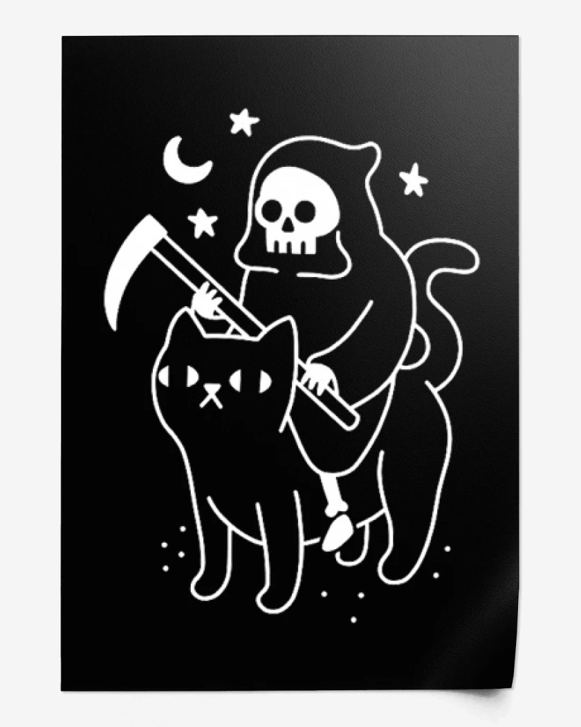 Print Gatito de la muerte