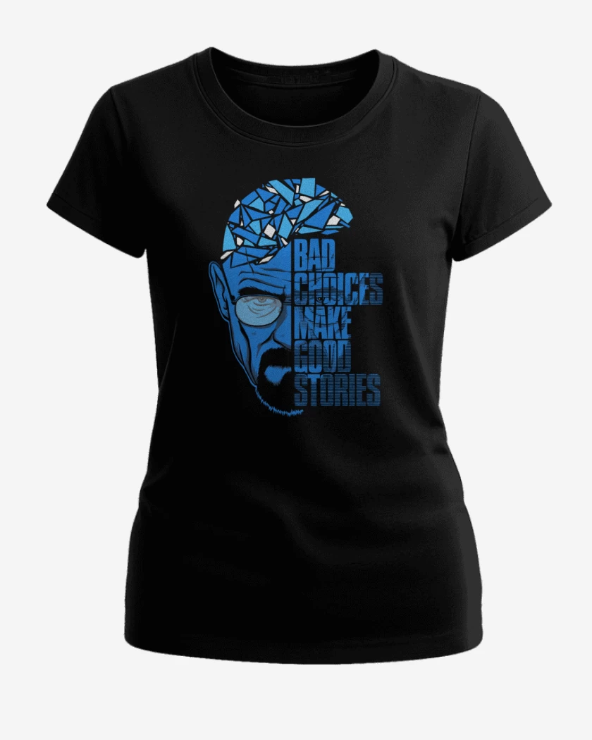 Polera de Mujer Negro de Breaking bad Walter 