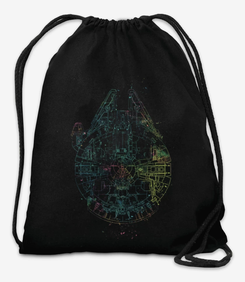 Mochila Negro de Halcon milenario galactico