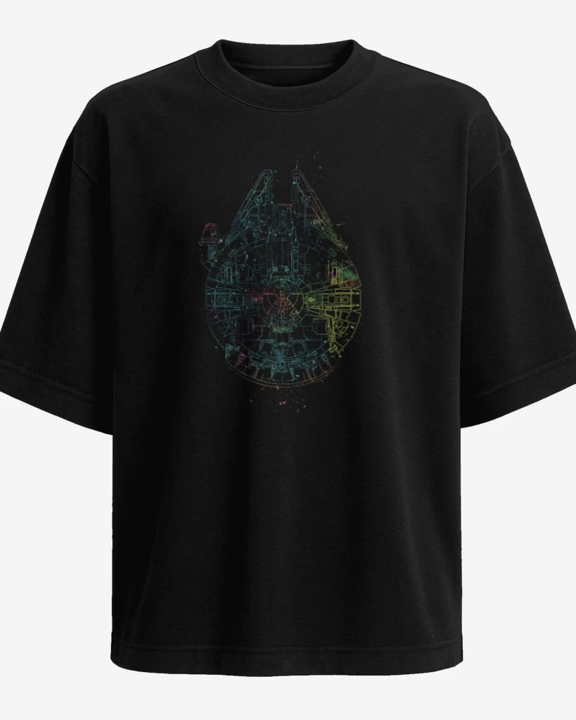 Polera Oversize Halcon milenario galactico