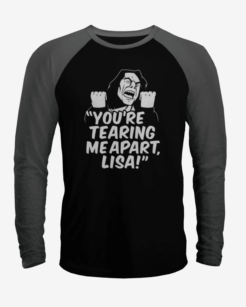 Polera Raglan Negro / Negro Heather de The room