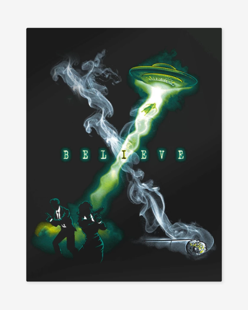 Print metalico Negro de Believe