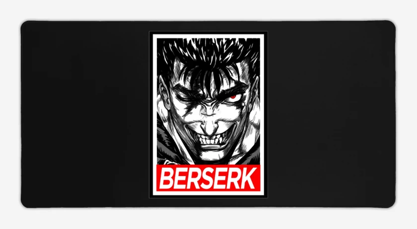 Mouse pad Gamer Negro de Berserk