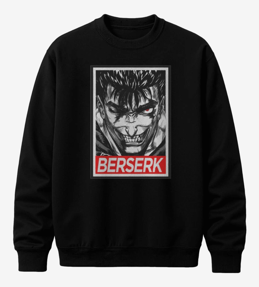 Poleron polo Negro de Berserk
