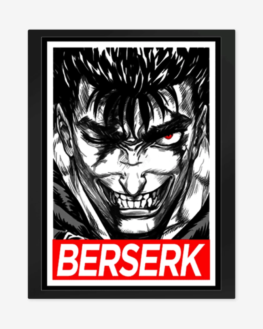 Print metalico Negro de Berserk
