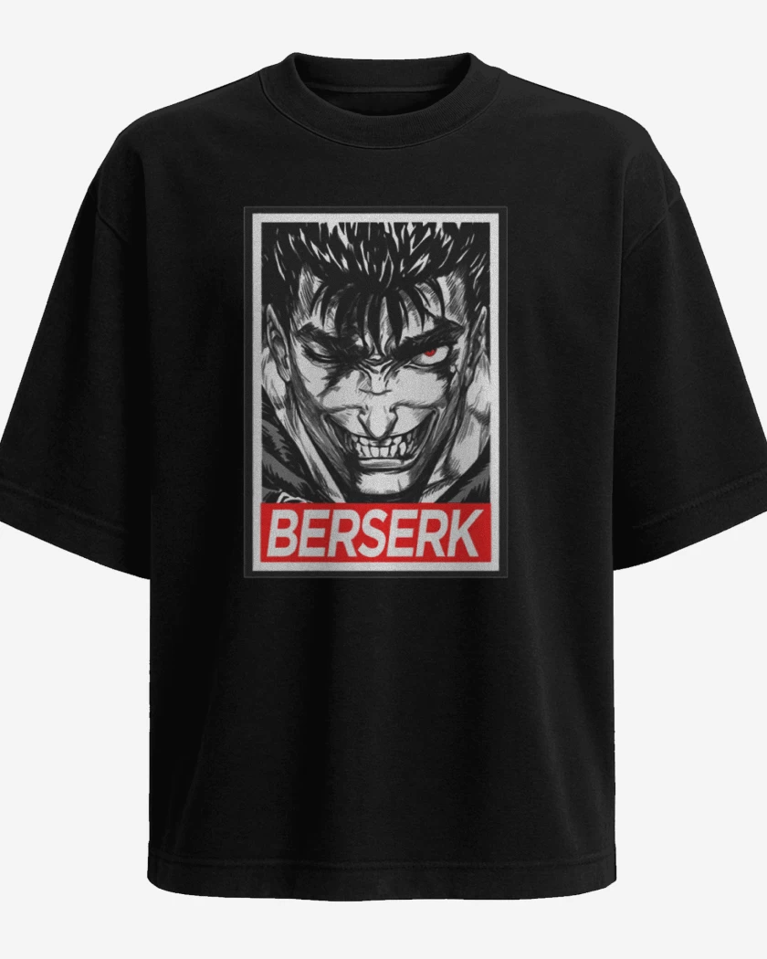 Polera Oversize Negro de Berserk