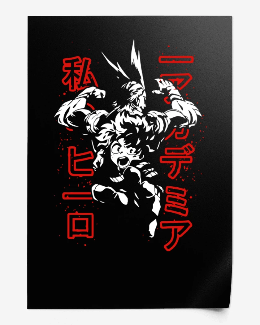 Print Negro de Boku no hero 2