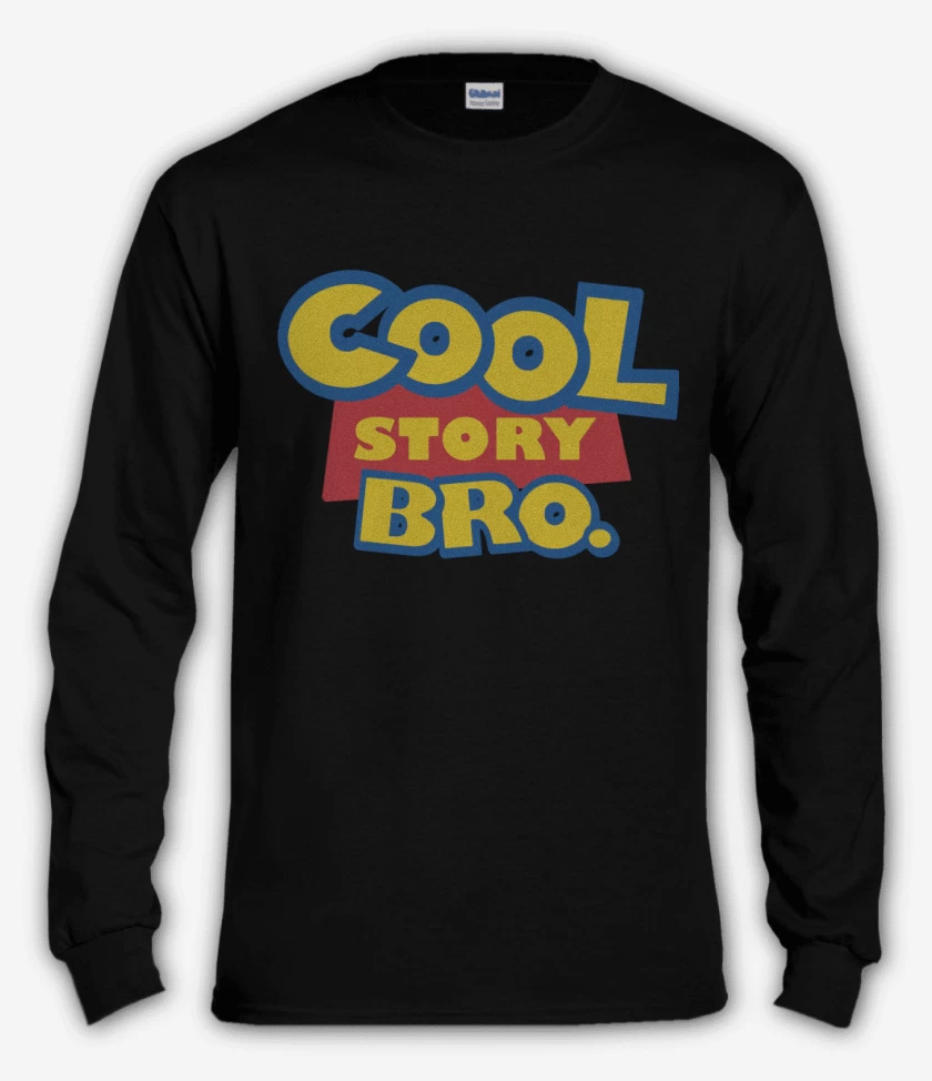 Polera manga larga Negro de Cool Story Bro