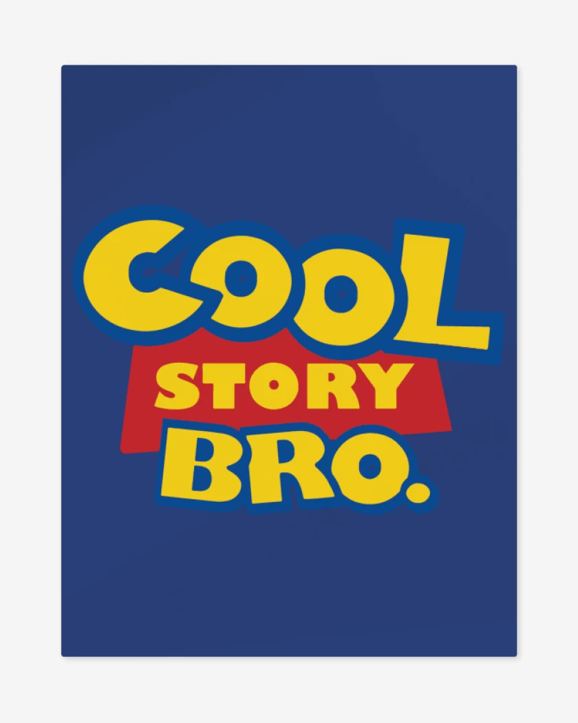 Print metalico Azul Rey de Cool Story Bro
