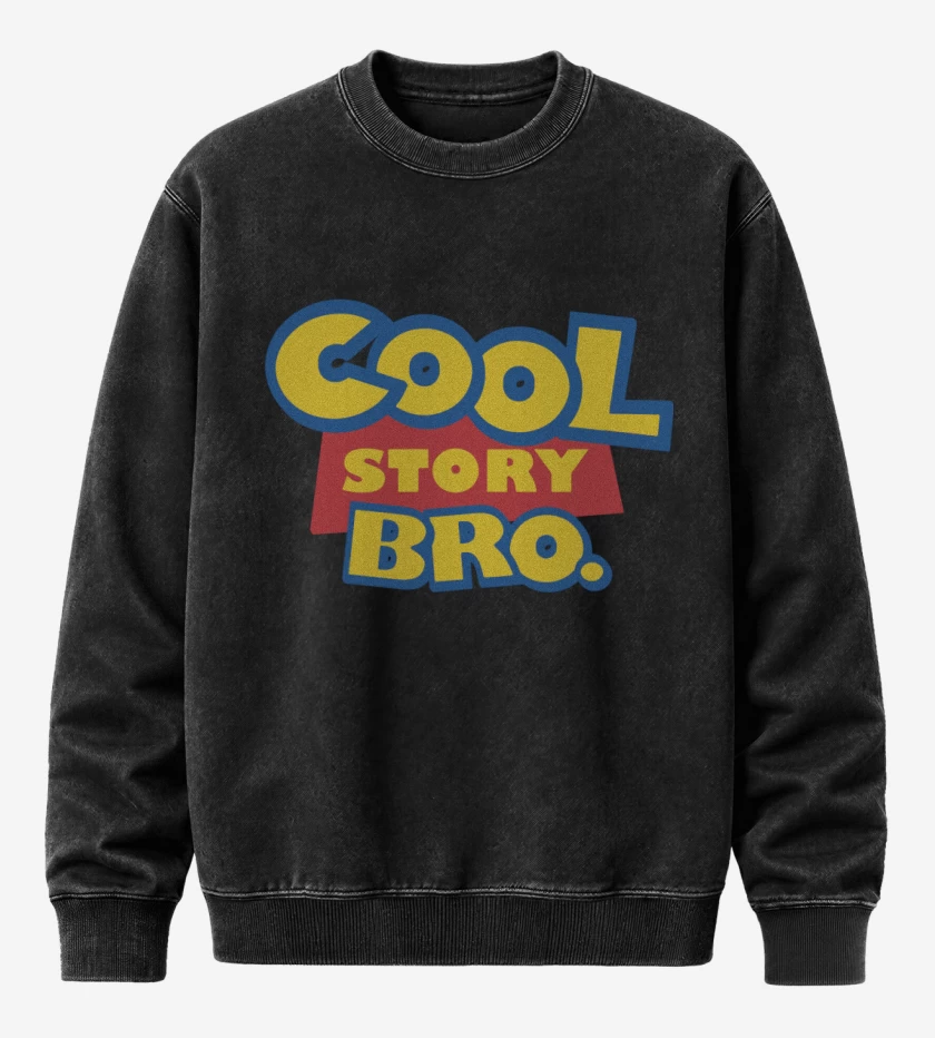 Poleron Polo Acid Wash Negro de Cool Story Bro