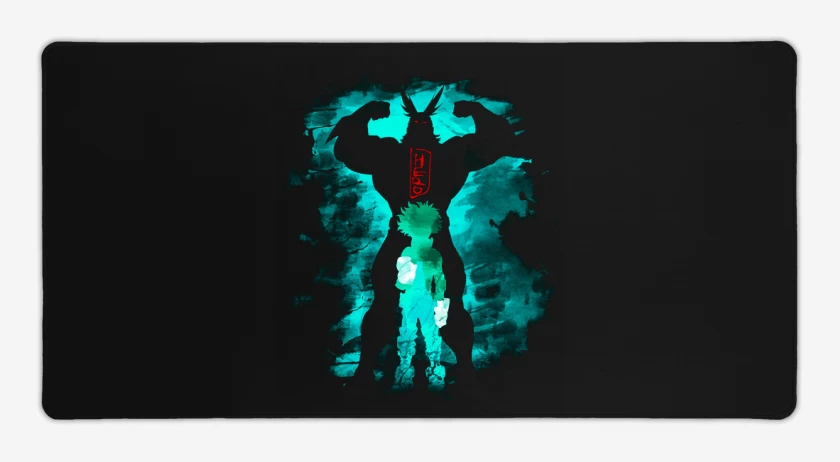 Mouse pad Gamer Negro de Boku no hero