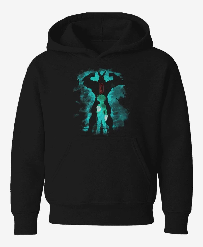 Poleron de niño Negro de Boku no hero
