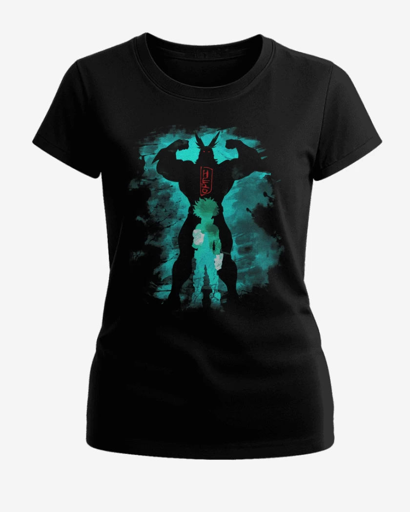 Polera de Mujer Negro de Boku no hero