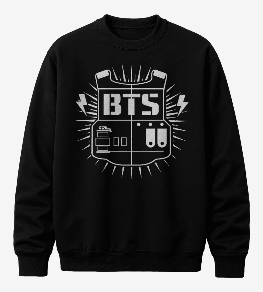 Poleron polo Negro de Bts