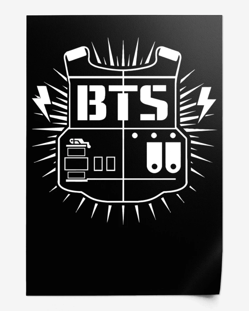 Print Negro de Bts