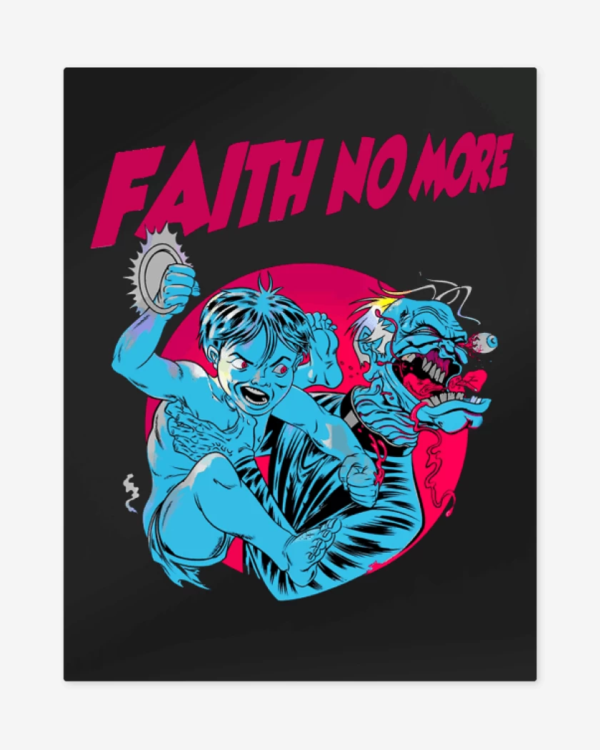 Print metalico Negro de Faith No more