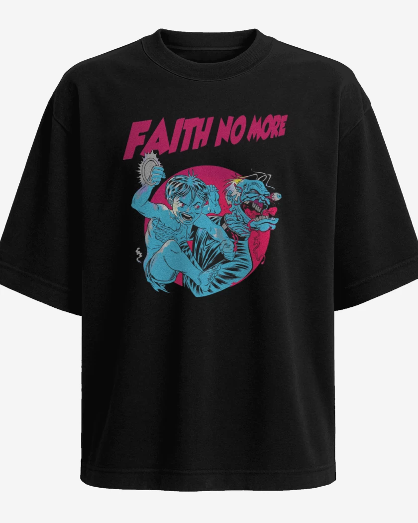 Polera Oversize Negro de Faith No more