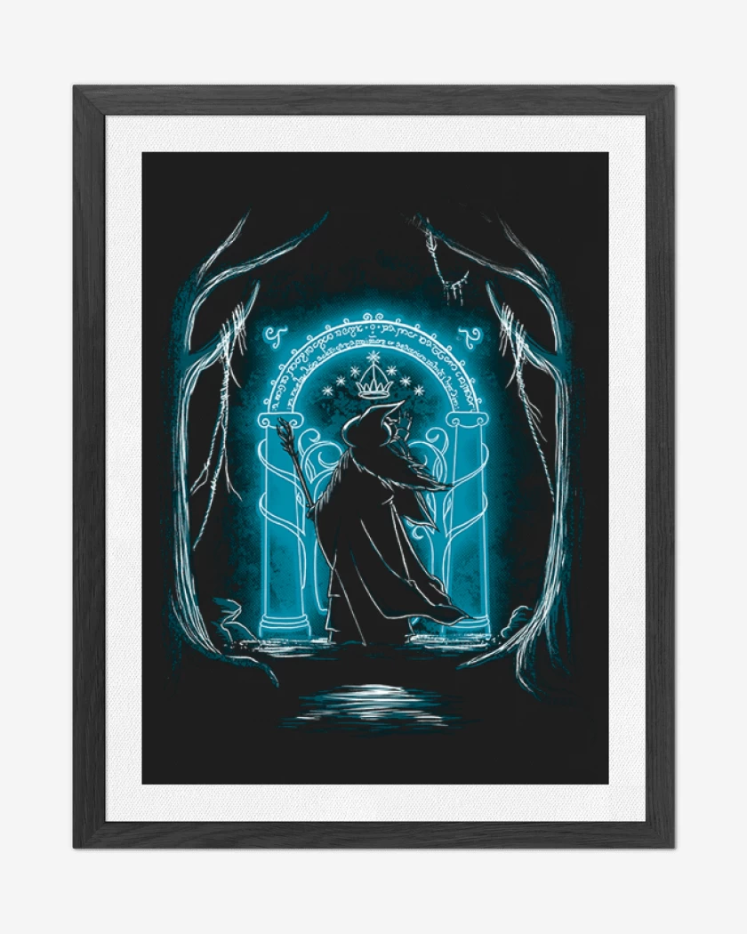 Cuadro decorativo Negro de Gandalf