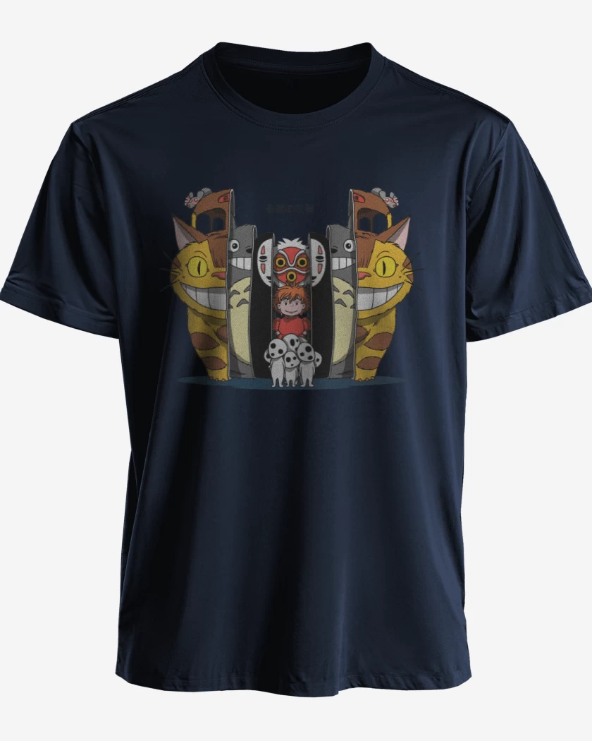Polera Azul Marino de ghibli