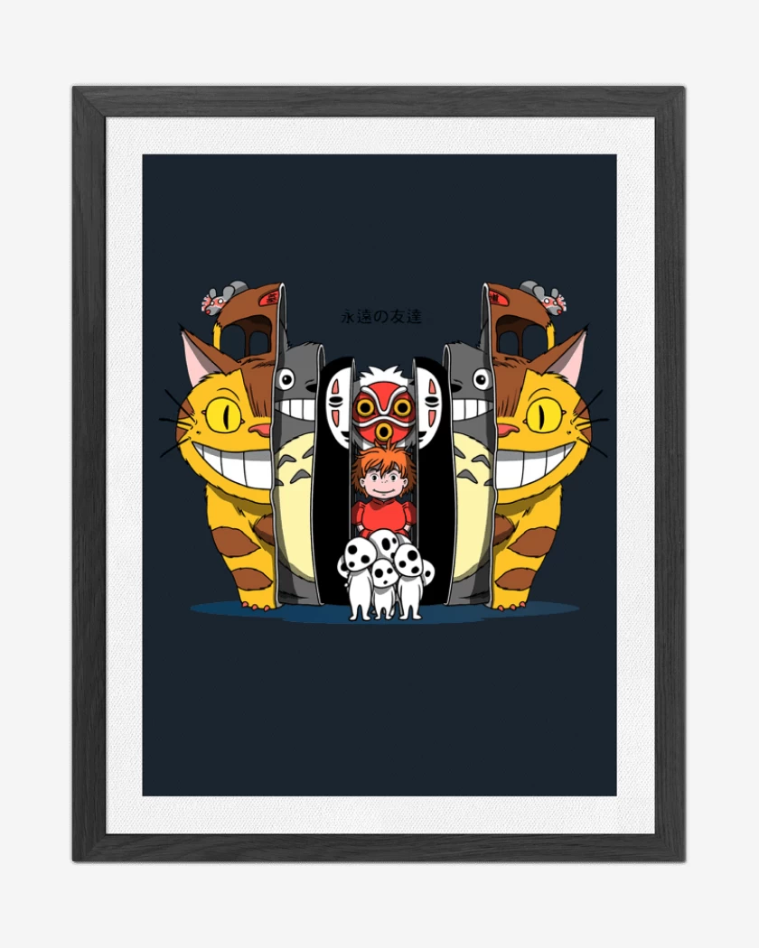 Cuadro decorativo Azul Marino de ghibli