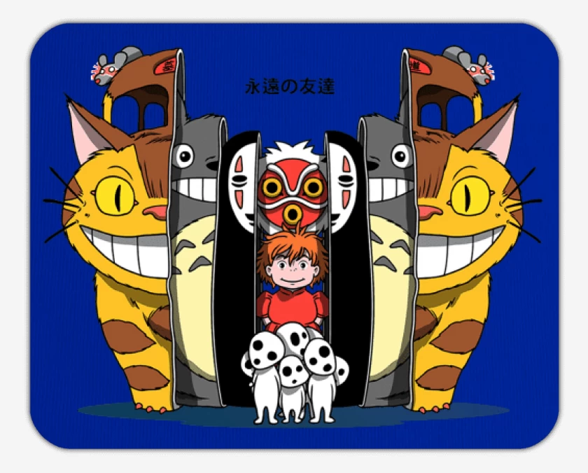 Mousepad Azul Marino de ghibli