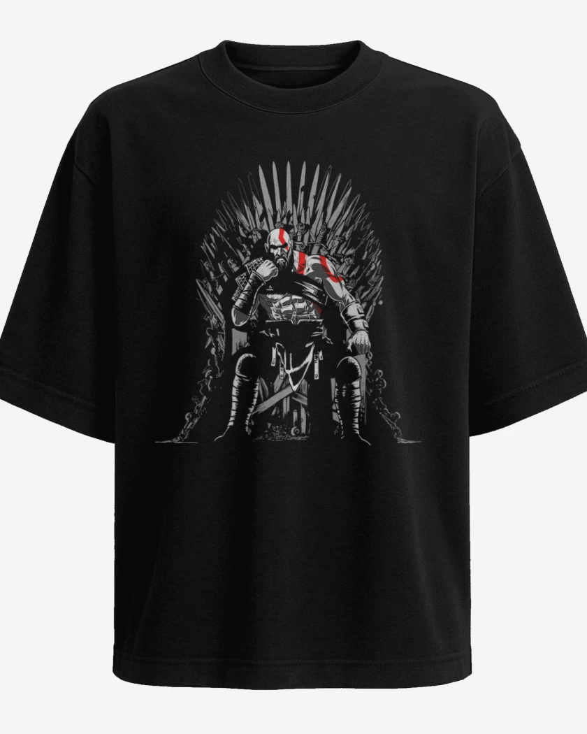 Polera Oversize Negro de God of thrones