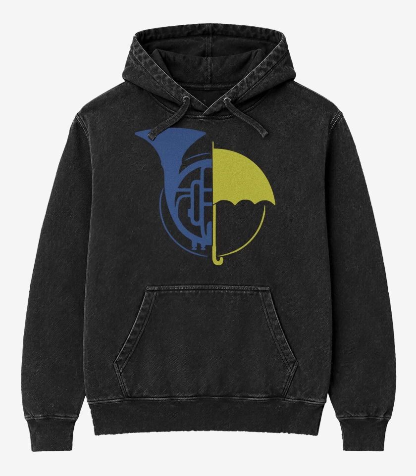 Poleron Canguro Acid Wash Negro de How i meet your mother