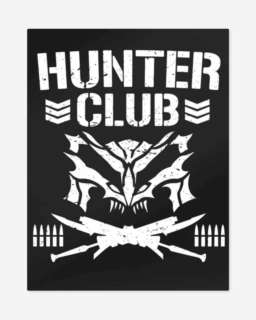 Print metalico Negro de Hunter Club