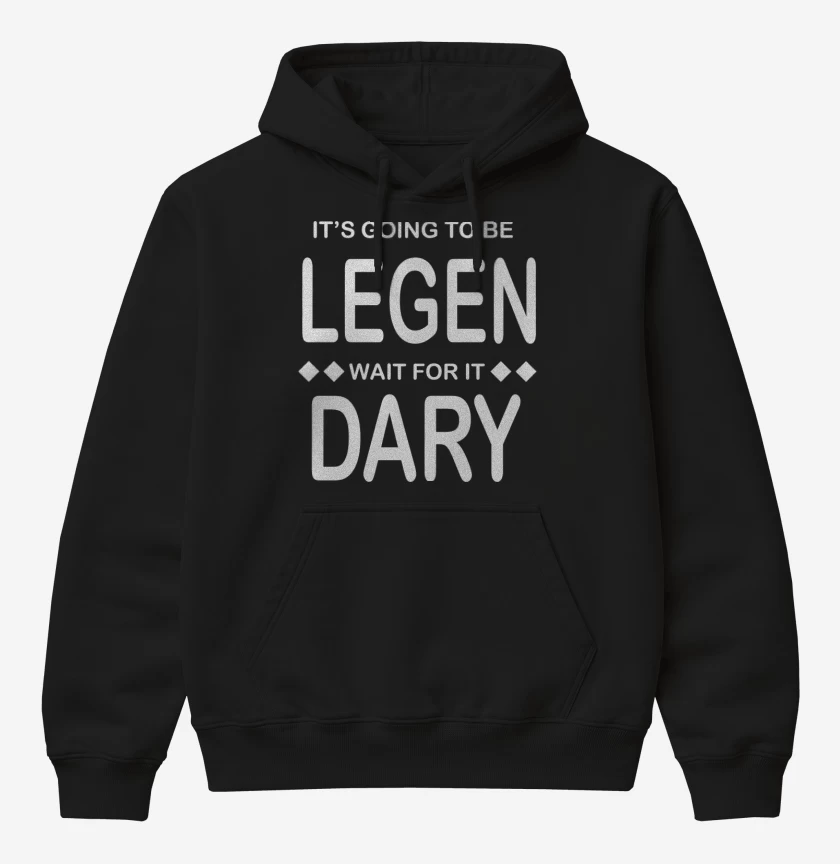 Poleron Canguro básico Negro de Legend Dary