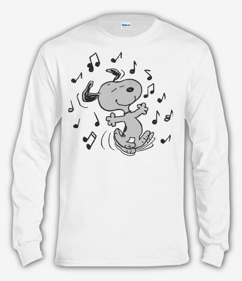 Polera manga larga Blanco de Snoopy