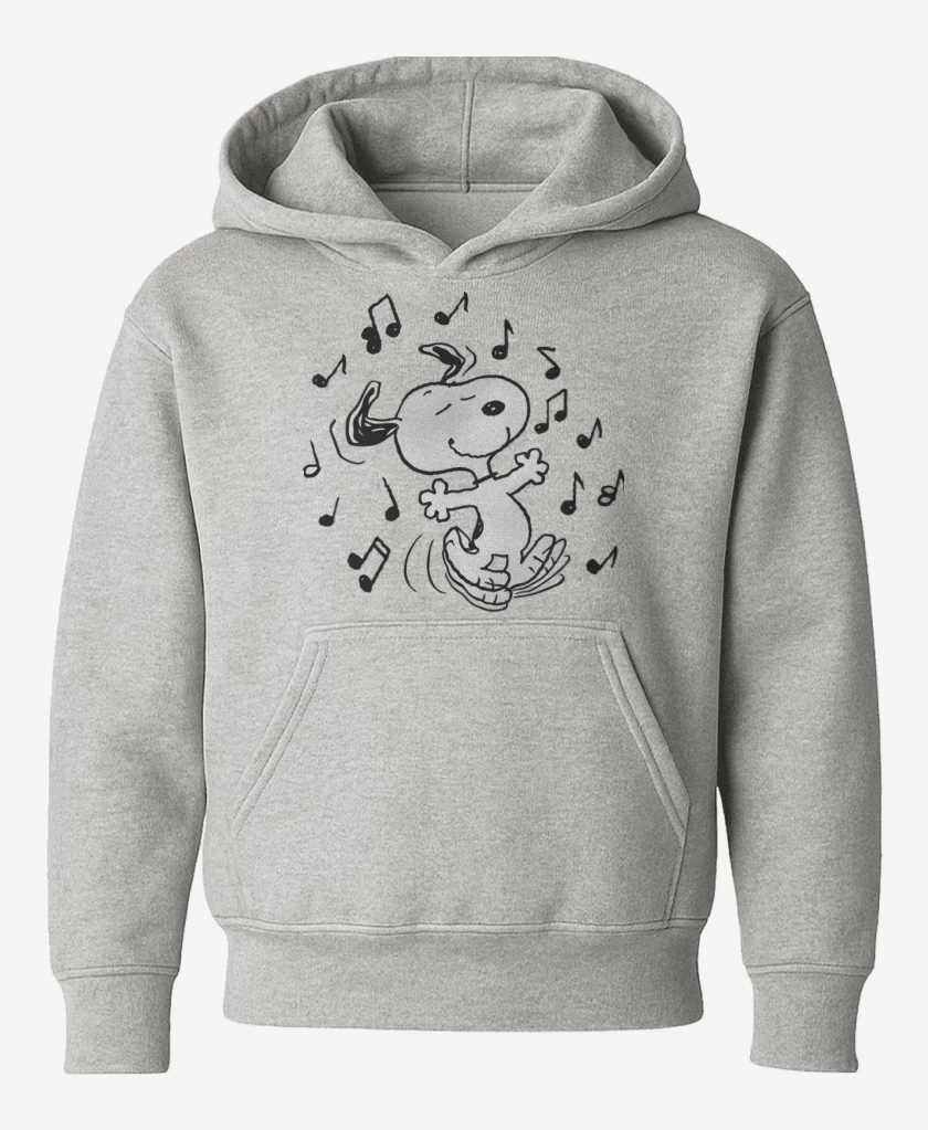 Poleron de niño Gris Melange de Snoopy